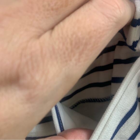 J CREW Nautical Maritime Stripe Cream/Navy Blazer - Picture 5 of 7